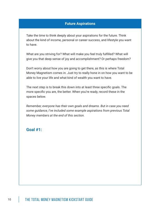 Kickstart Guide: Future Aspirations